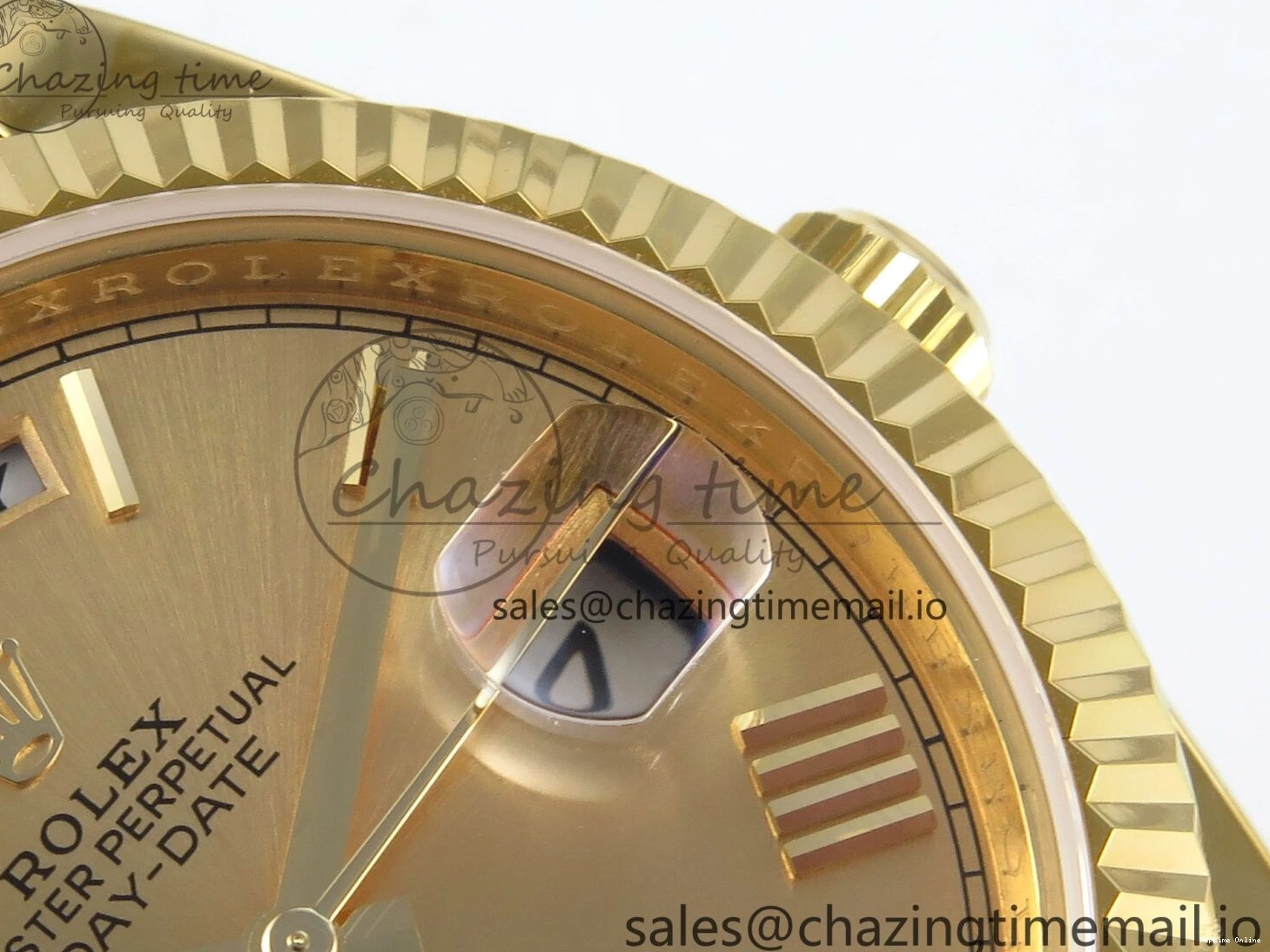 0504 QuickDry Day Date 40 YG 228238 KF 1:1 Best Edition YG Roman Dial on President Bracelet VR3255 (Gain Weight) 839